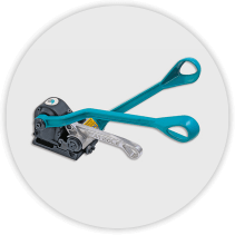 Strapping tool for polypropylene and polyester strap - Pneumatic